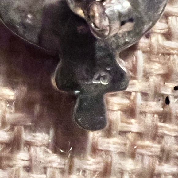 .925 Petite Point Turquoise Studs Pierced Earrings - Picture 3 of 6